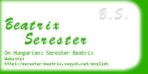 beatrix serester business card